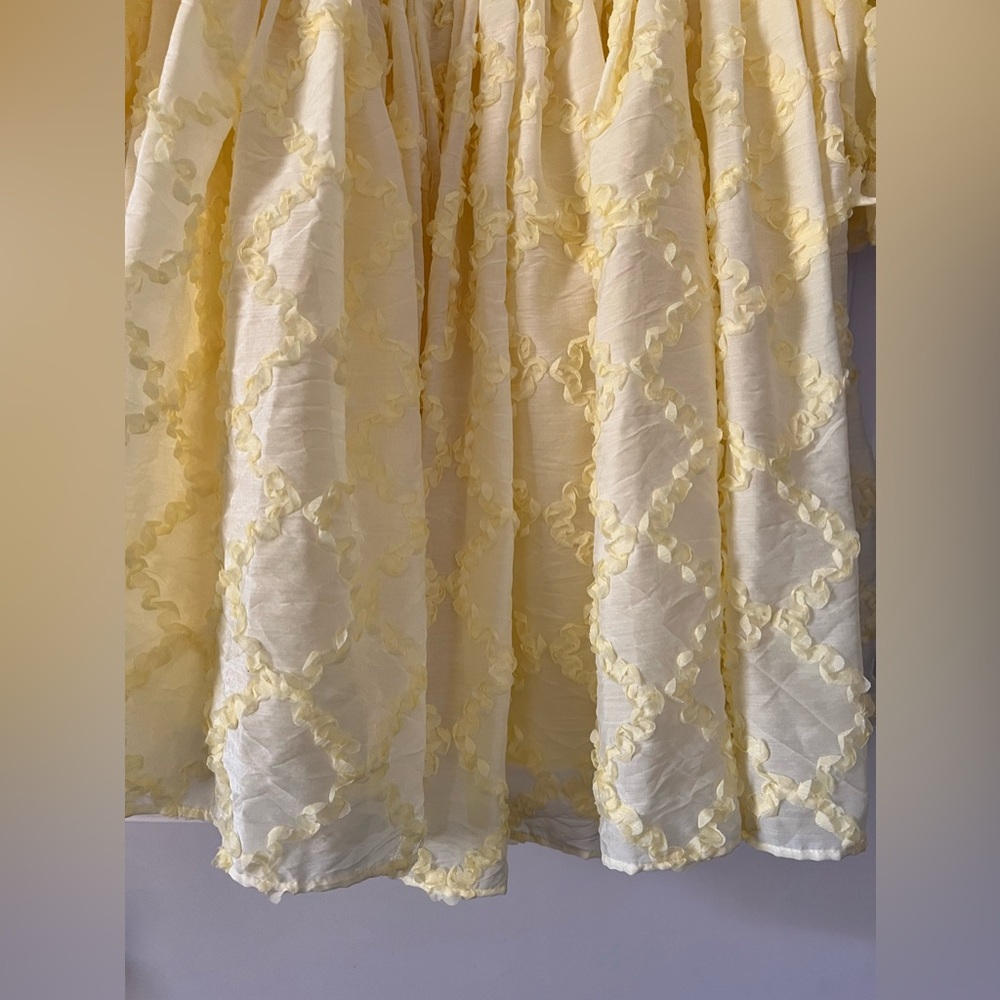 Chic Yellow Lace Mini Dress - Picture 7 of 11